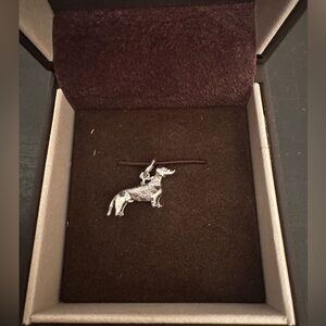 Sterling Silver Dachshund Wiener Dog Charm by Rembrandt NIB